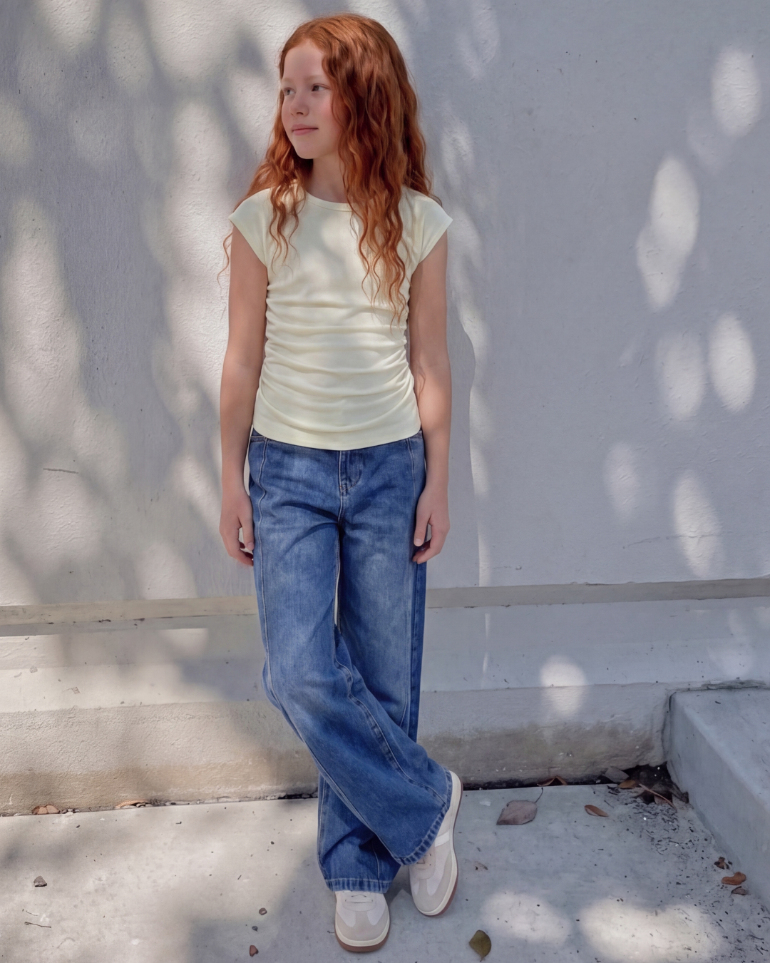 Ruched Side-Tie Top
