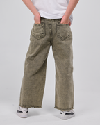 Vintage Wash Wide Denim