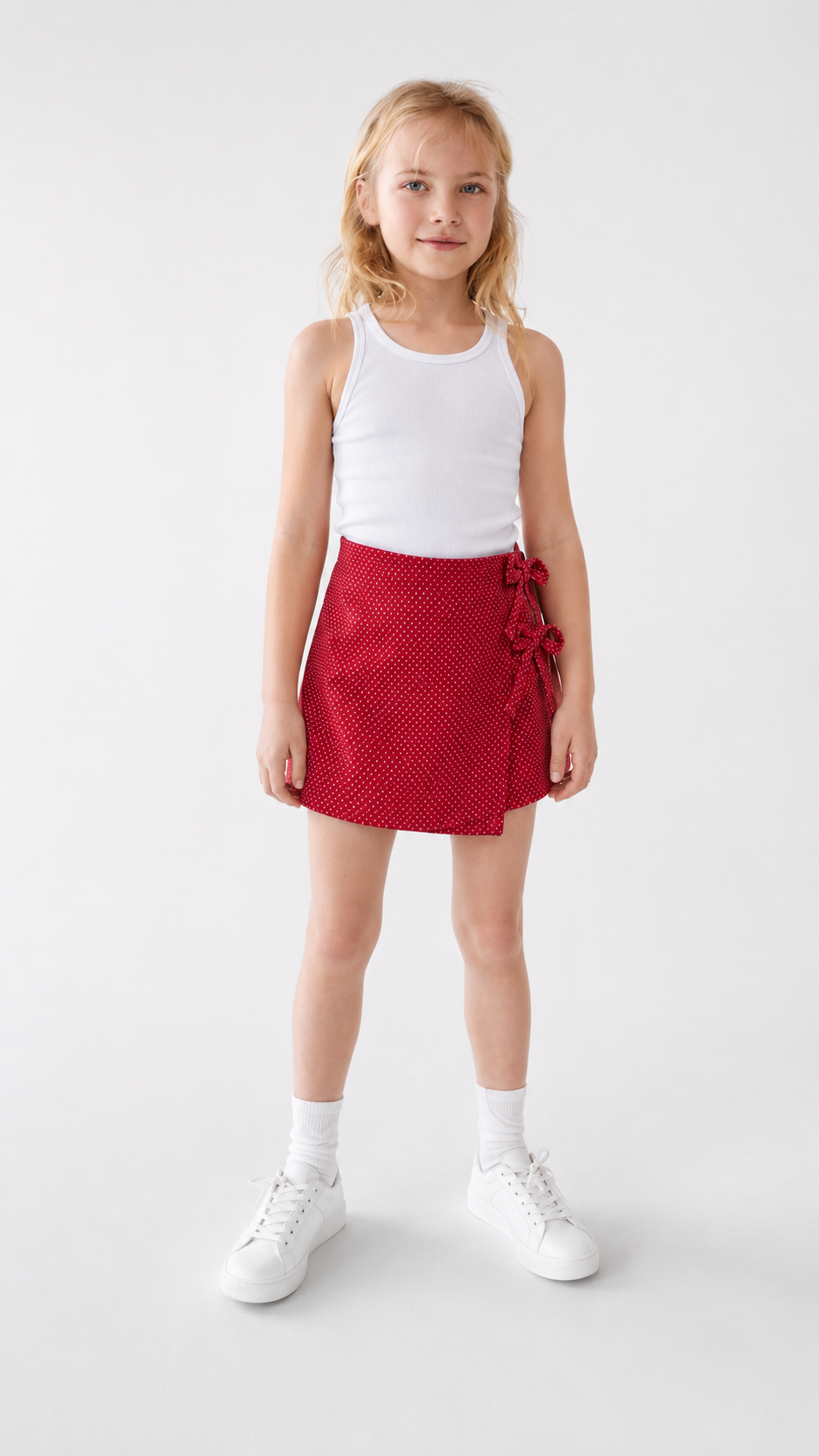 Wrap-Style Mini Skirt