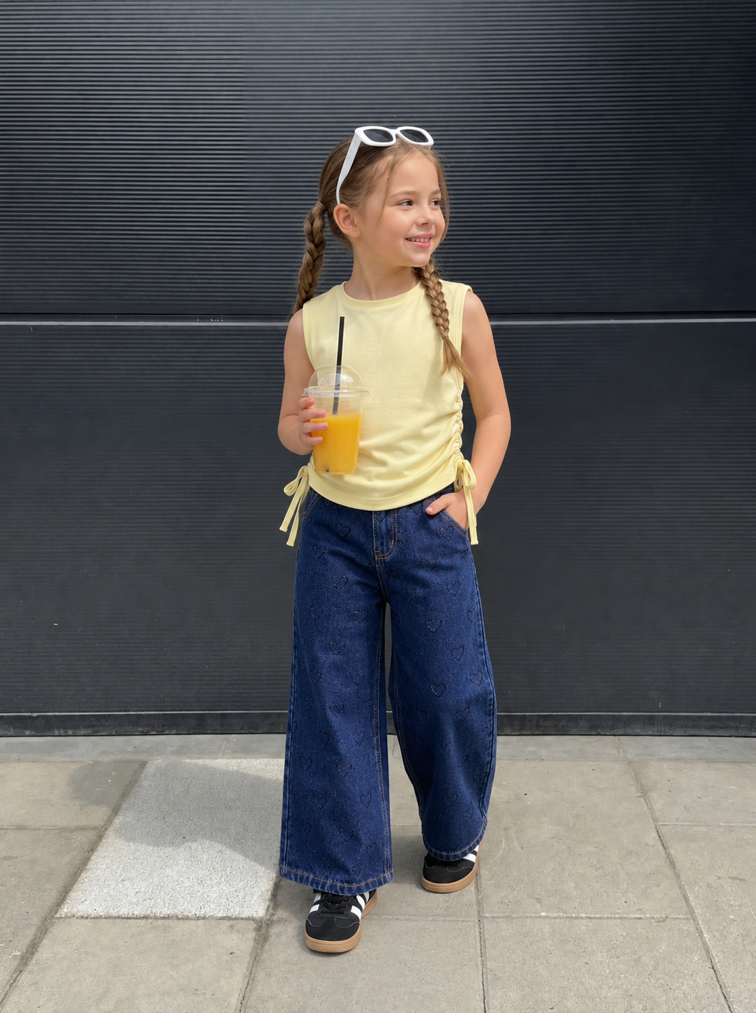 Mini Ruched Side-Tie Top