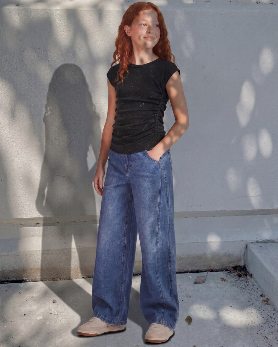 Ruched Side-Tie Top