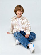 Striped Button-Down Shirt