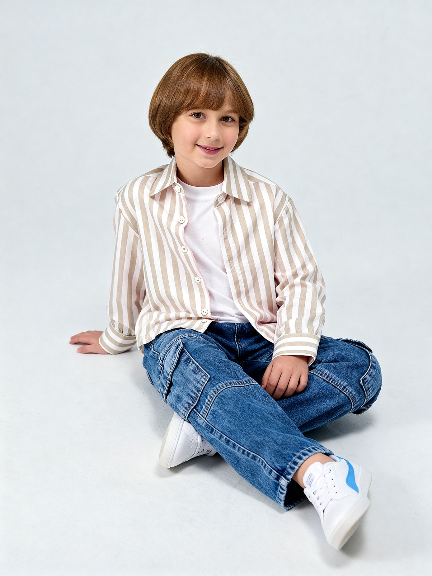 Striped Button-Down Shirt