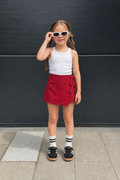 Wrap-Style Mini Skirt