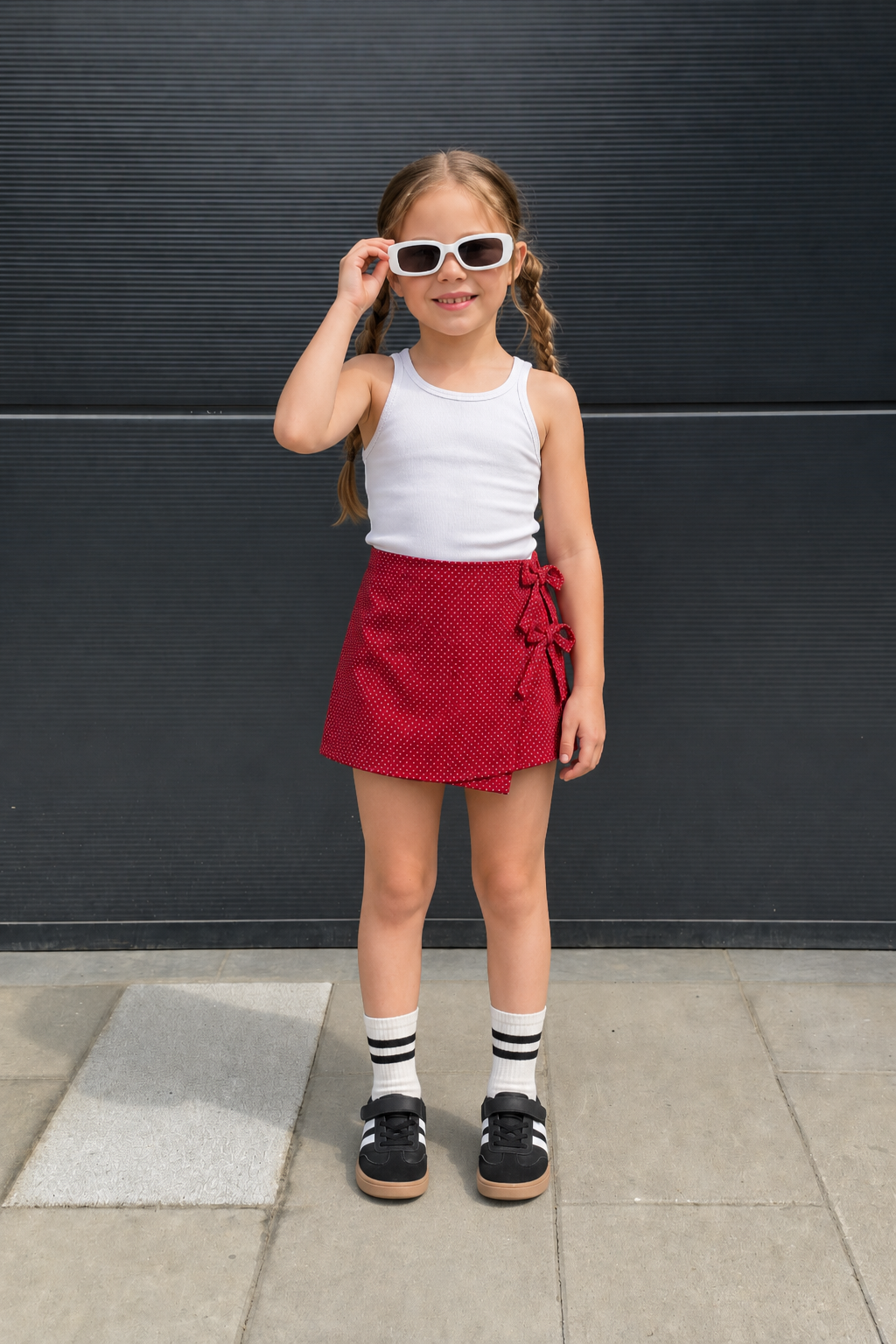 Wrap-Style Mini Skirt