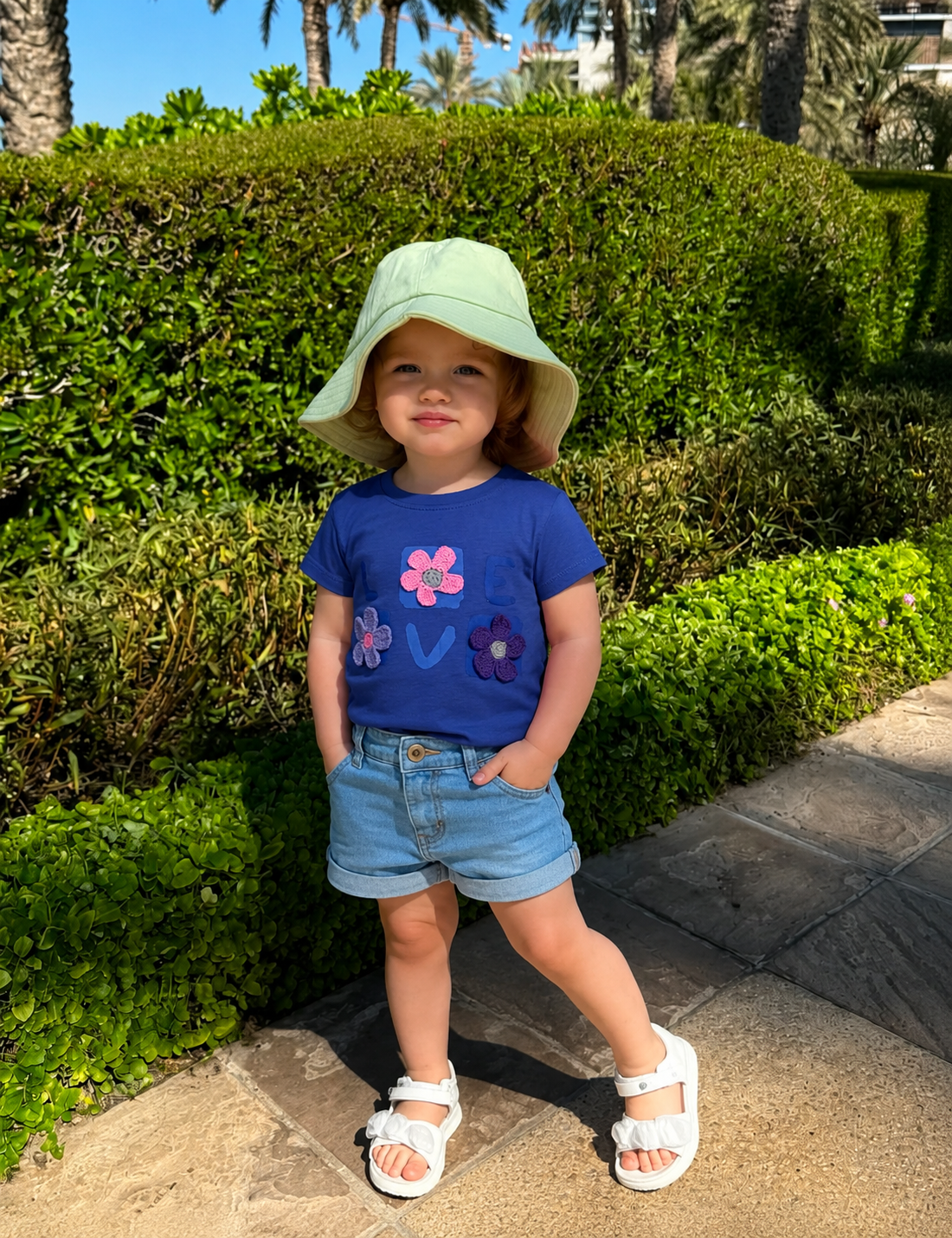Love Floral Appliqué Tee