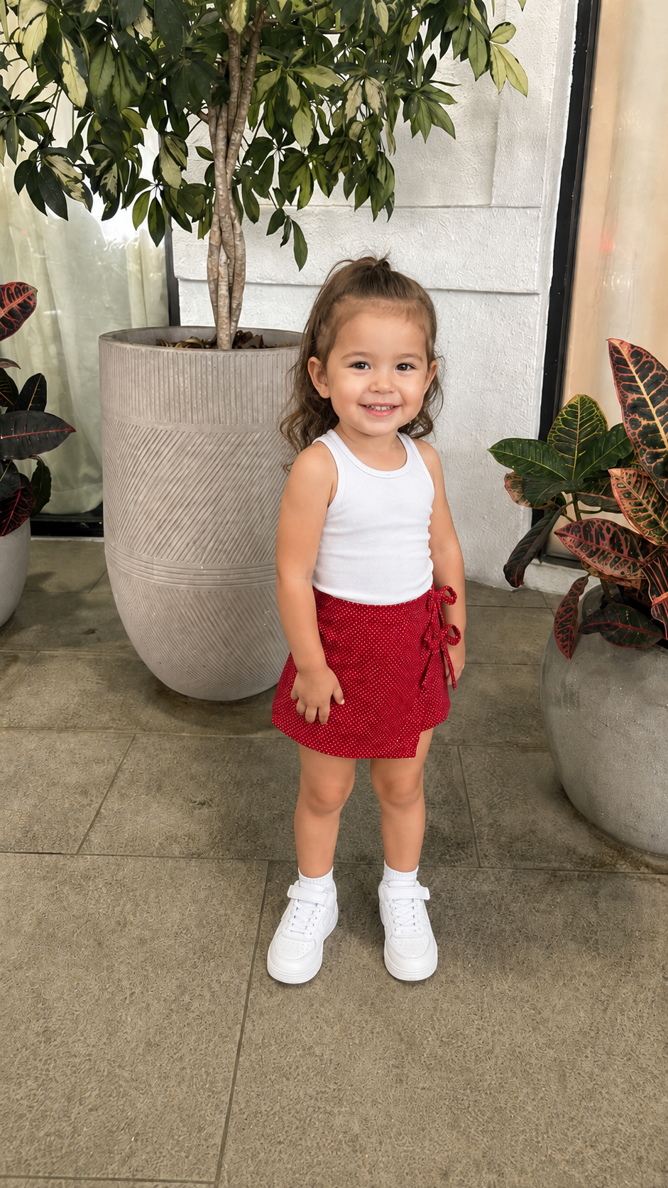 Wrap-Style Mini Skirt