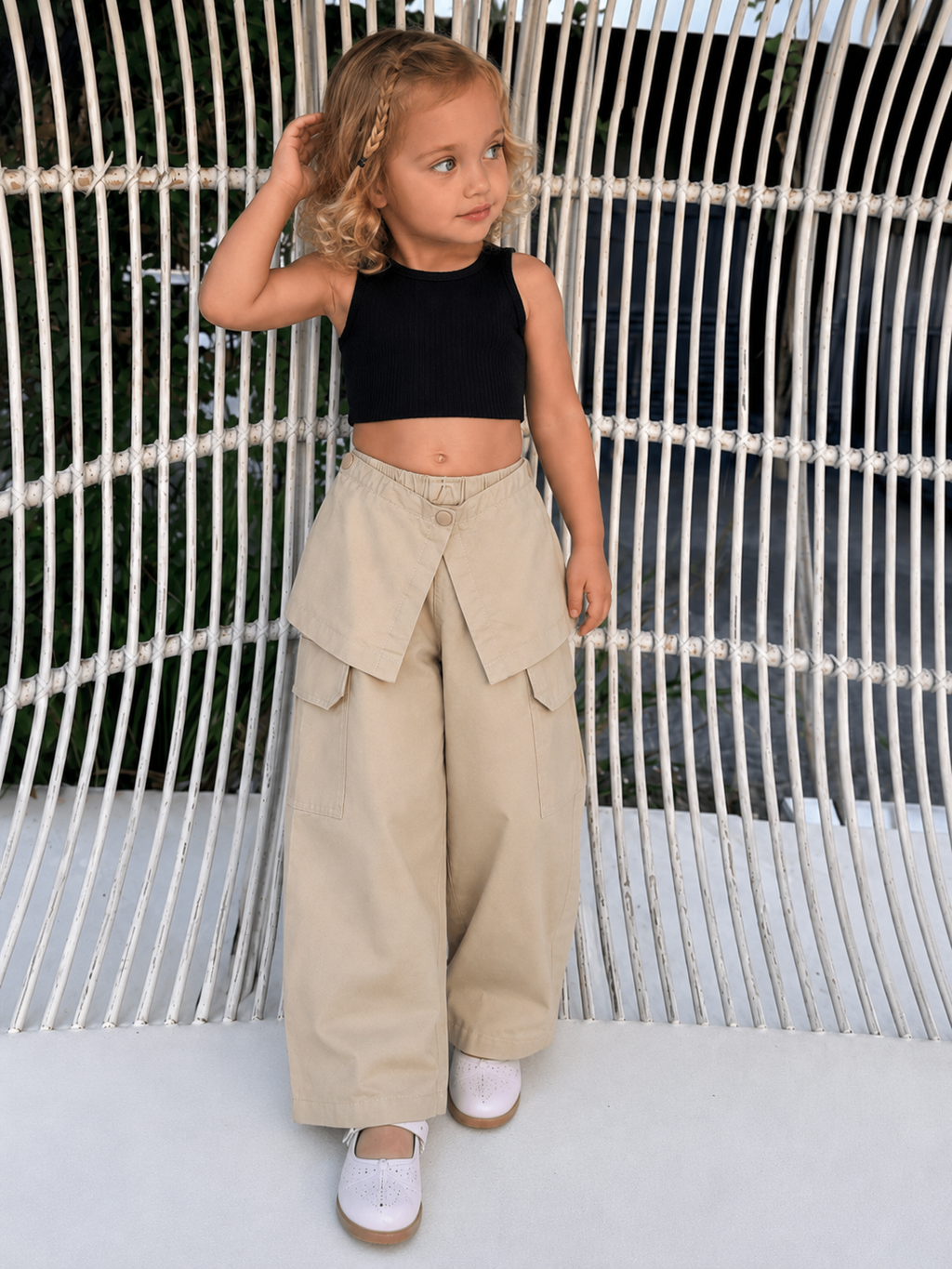 Mini Sand Wrap-Waist Pants