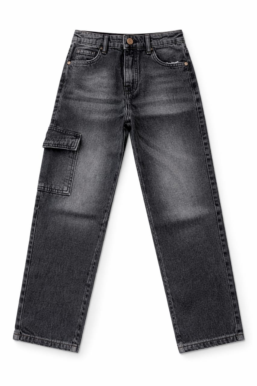 Street Cargo Denim Pants