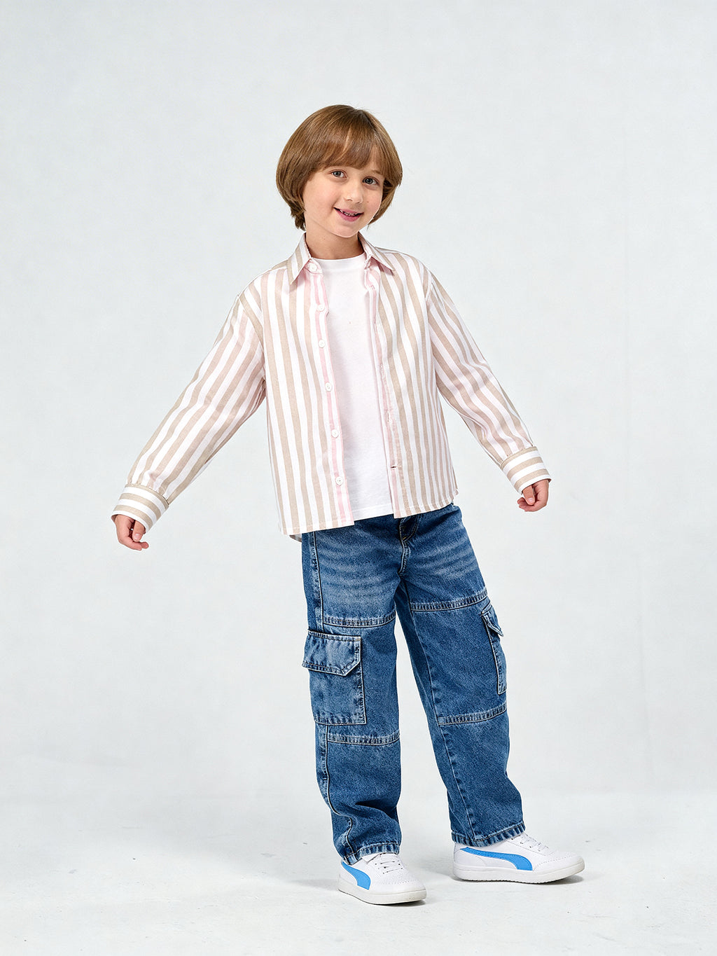 Striped Button-Down Shirt