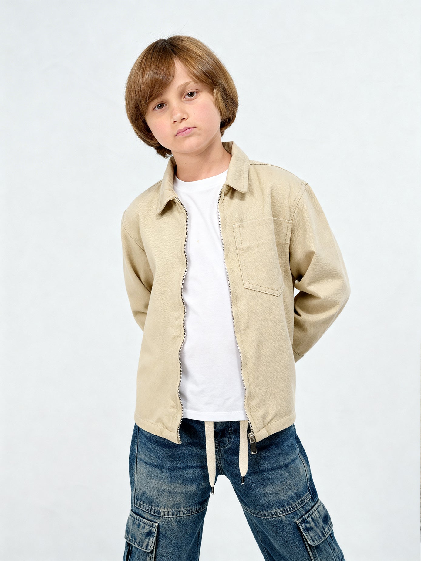 Structured Zip Overshirt