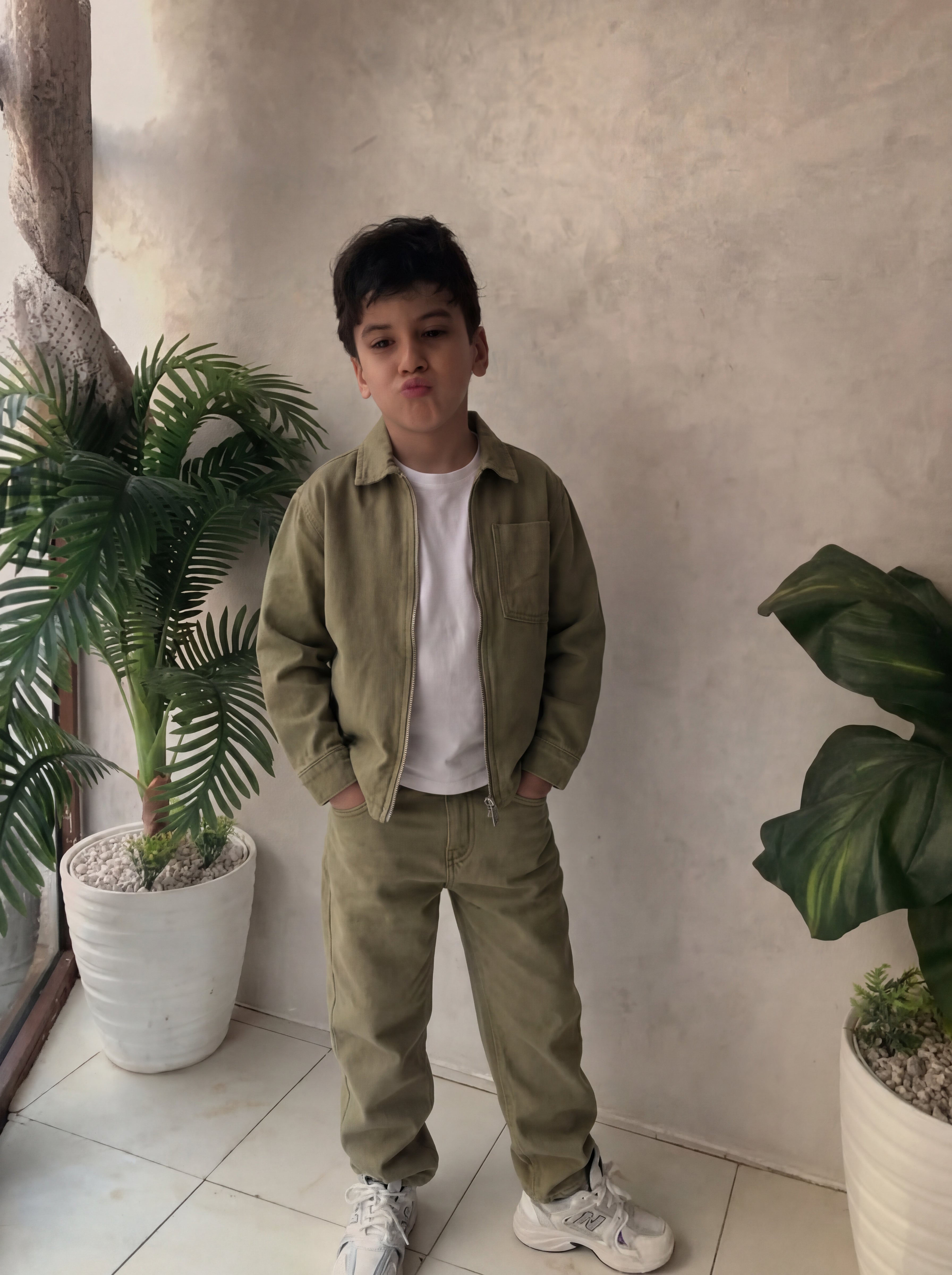 Straight-Leg Utility Pants