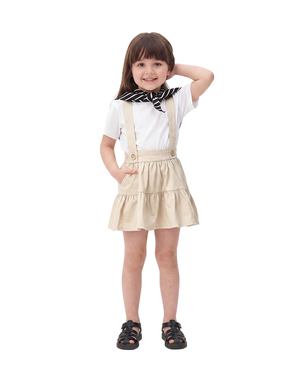 Tiered Suspender Skirt
